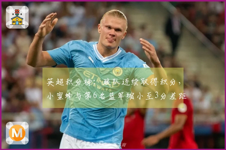 英超积分榜：狼队连续取得积分，小蜜蜂与第6名蓝军缩小至3分差距